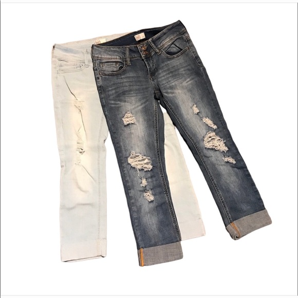 SO Denim - Bundle of 2 pairs cropped/cuffed jeans